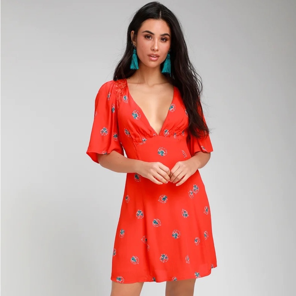 Free People Mockingbird Backless Mini Dress